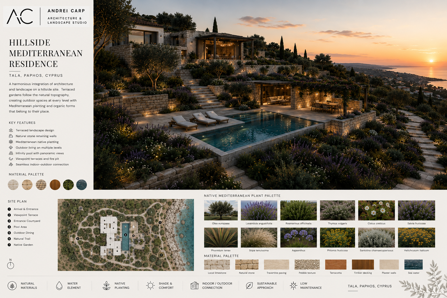 Hillside Mediterranean Residence